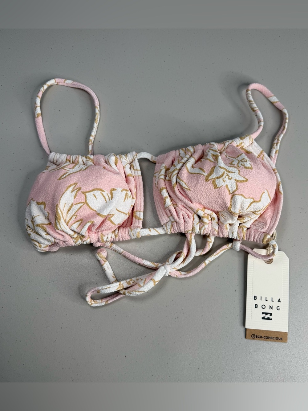 Billabong Bikini Top XL Pink The Tropics Call Alina Bralette New